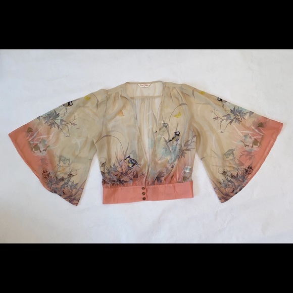 Miss Selfridge Tops - Miss Selfridge kimono lightweight cardigan with buttons